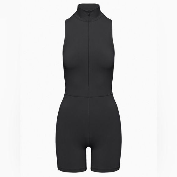 Aritzia Wilfred Free black Moonrise zip-up sleeveless onesie romper - XL - Picture 6 of 8